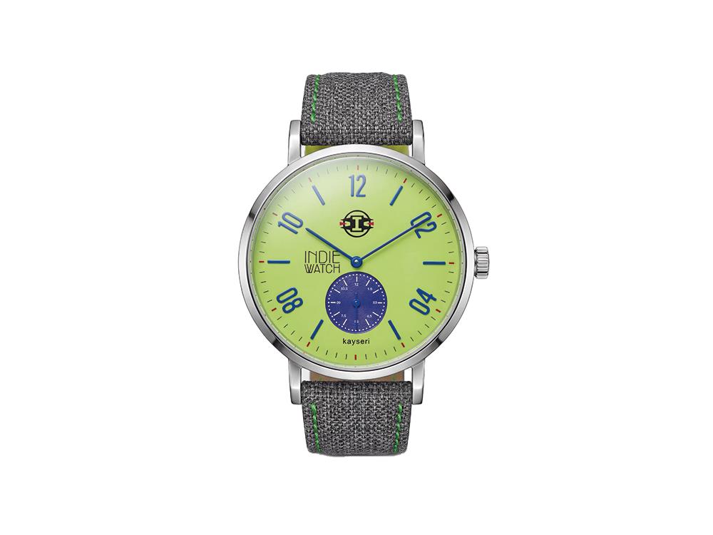 Indie Watch Kayseri Quartz Watch, Stainless Steel 316L, Green, 38 mm, 76W