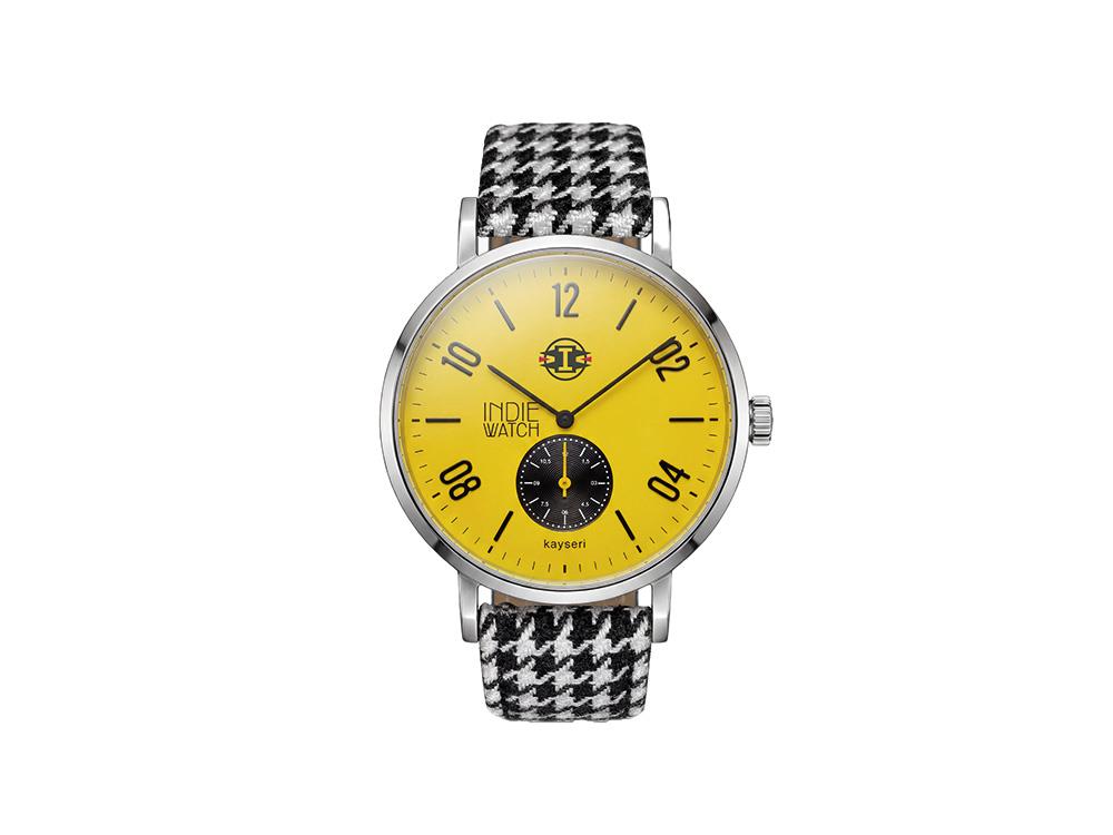 Indie Watch Kayseri Quartz Watch, Stainless Steel 316L, Yellow, 38 mm, 76Z