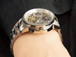 Ingersoll Jazz Automatic Watch, 44 mm, Silver, Moonphase, GMT, I07703