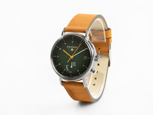 Bauhaus Quartz Watch, Green, 41 mm, Day, 2112-4