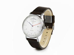 Bauhaus Automatic Watch, White, 41 mm, Day and date, 2162-1