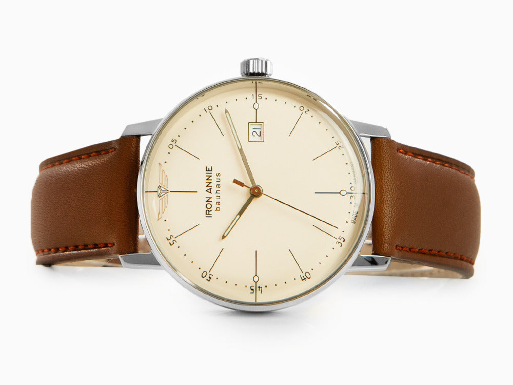 Iron Annie Bauhaus Quartz Watch, Day, Iguana mm, - 5044-5 40 Sell Beige