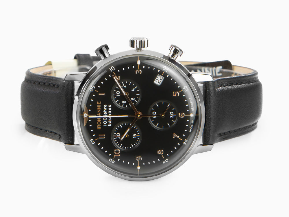 Iron Annie Bauhaus Quartz Watch, Black, 41 mm, Chronograph, Day, 5096- -  Iguana Sell