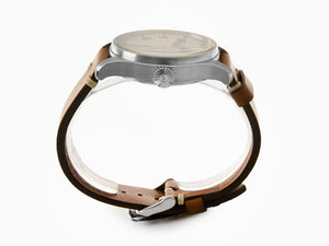 Iron Annie Cockpit Automatic Watch, Beige, 42 mm, Leather, Day and date, 5164-3
