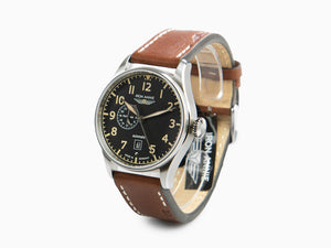 Iron Annie Cockpit Automatic Watch, Black, 42 mm, Leather, Day, 5168-2