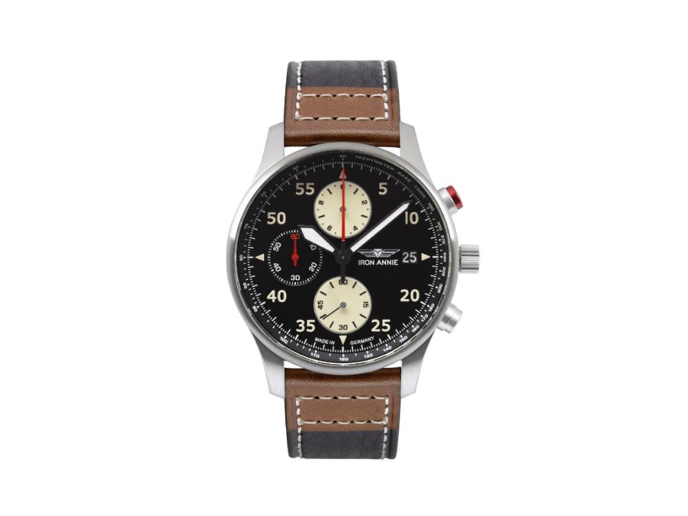 Iron Annie F13 Tempelhof Quartz Watch, Black, 42 mm, 5670-2