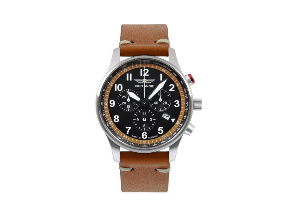 Iron Annie F13 Tempelhof Quartz Watch, Black, 42 mm, Chronograph, Day, 5688-5