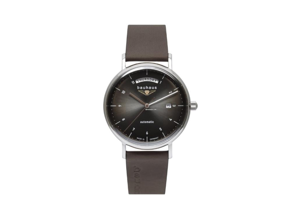 Bauhaus Automatic Watch, Black, 41 mm, Day and date, 2162-2