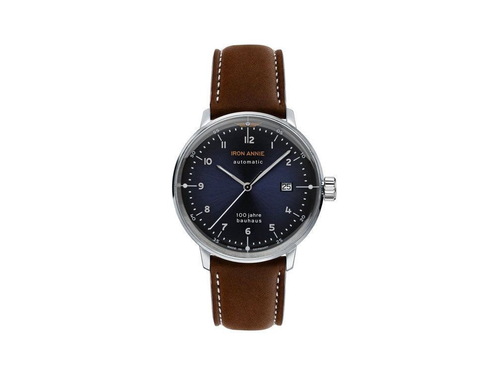 Iron Annie Bauhaus Automatic Watch, Blue, 40 mm, Day, 5056-3