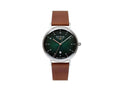 Bauhaus Quartz Watch, Green, 41 mm, Day, 2140-4