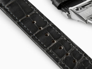 Jacob & Co, Leather Strap, Grey, 20 mm., Bukkle, AG20