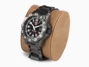 Luminox Air F-117 Nighthawk Quartz watch, Black, 44mm, 20 atm, GMT, XA.6422
