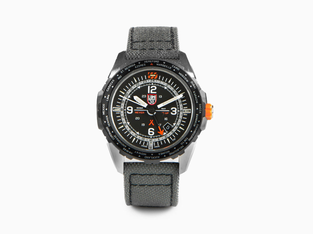 Luminox Bear Grylls Survival GMT Watch, Black, 45 mm, 20 atm, XB.3761
