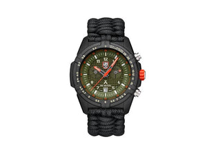 Luminox Bear Grylls Survival Land Quartz Watch, Green, 45mm, Paracord, XL.3797