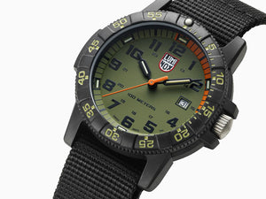 Luminox Sea Turtle Giant Quartz Watch, Green, Carbon, 44 mm, 10 atm, Day