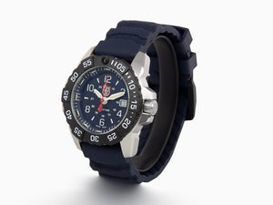 Luminox Navy Seal Steel 3250 Time Date Series Quartz Watch, Blue, XS.3253.CB