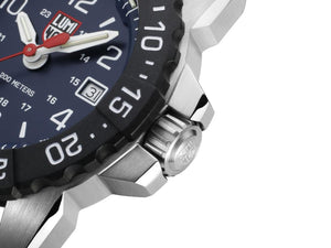 Luminox Navy Seal Steel 3250 Time Date Series Quartz Watch, Blue,XS.3254.CB