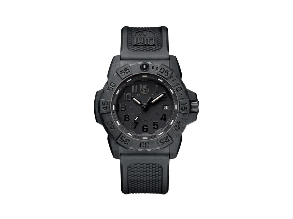 Luminox Sea Navy Seal 3501.BO Quartz watch, Black, Carbon, 20 atm, Polyurethane