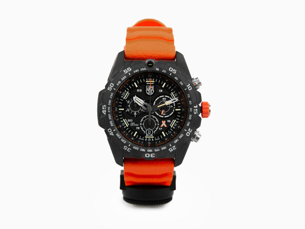Luminox Bear Grylls Survival Master Quartz Watch, Carbon, Orange, 45mm, XS.3749