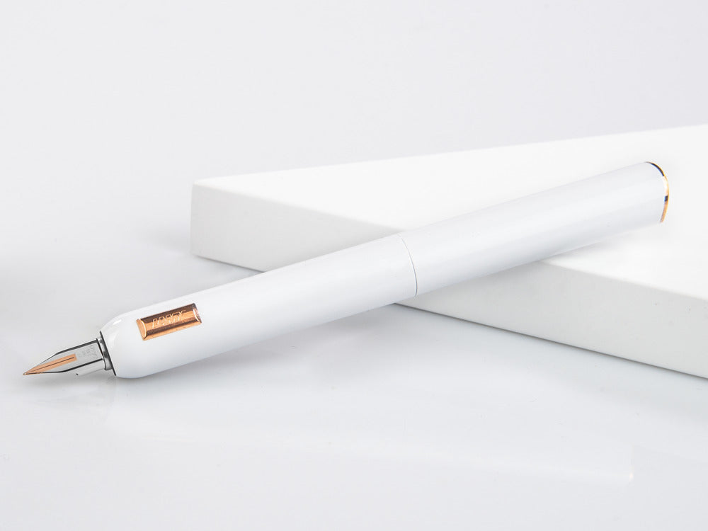 Lamy Dialog CC Fountain Pen, Lacquer, Rose Gold Plated, White, 1234405