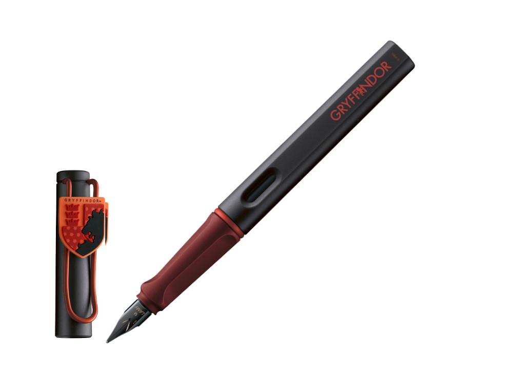 Lamy Safari Harry Potter Gryffindor Fountain Pen, Black, Red, 1240153