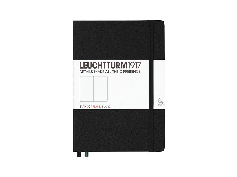 Leuchtturm1917 Hard cover Notebook, A5, Plain, Black, 249 pages, 311333