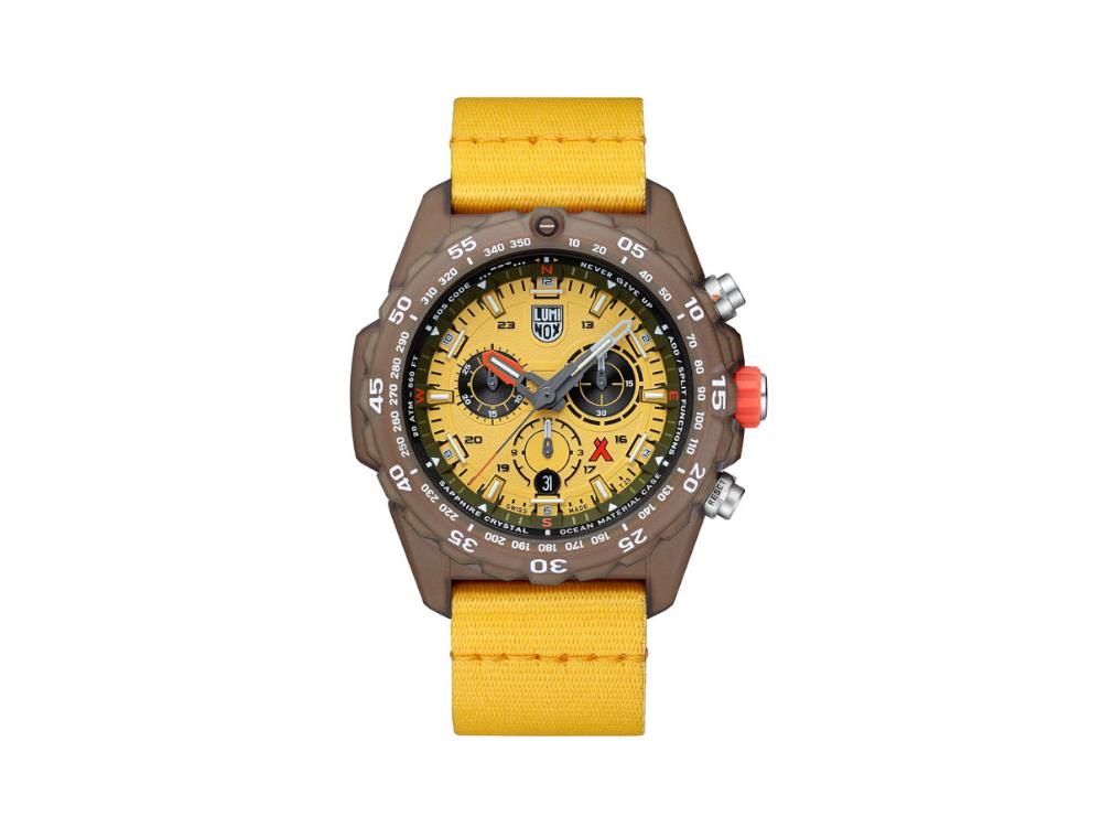 Luminox Bear Grylls Survival 3740 Eco Series Quartz Watch, Yellow,  XB.3745.ECO