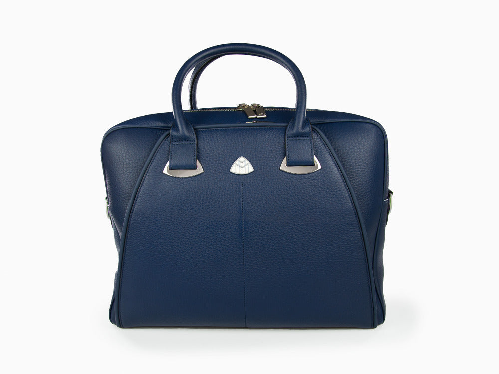 Maybach The Adviser I Document case, Leather, Blue, Zip, MMA-BAGADV-BLUE