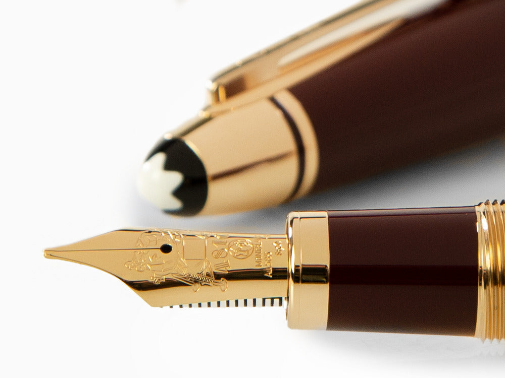 Montblanc John F. Kennedy Fountain Pen, Burgundy, Special Ed., 118051