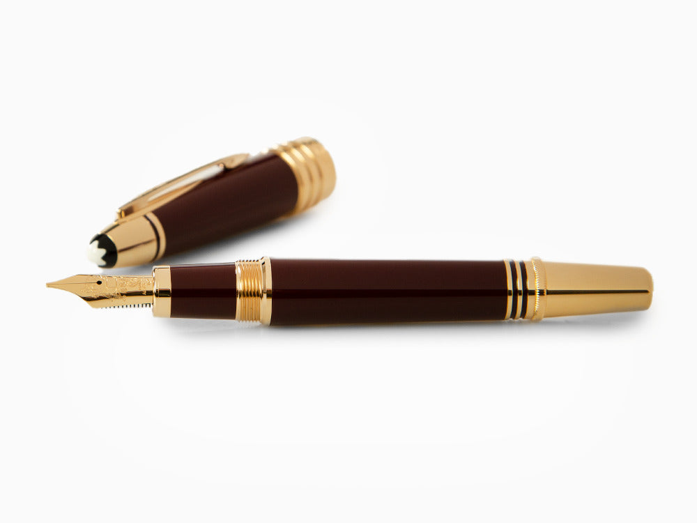 Montblanc John F. Kennedy Fountain Pen, Burgundy, Special Ed., 118051