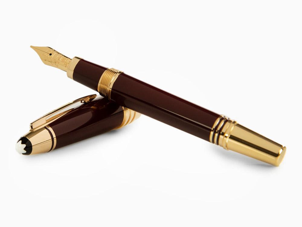 Montblanc John F. Kennedy Fountain Pen, Burgundy, Special Ed., 118051