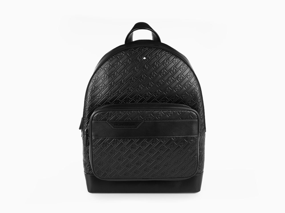 Montblanc M Gram 4810 Backpack, Leather, Leather, Black, Zip