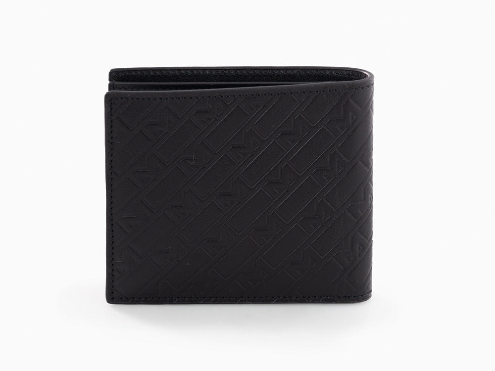 monogram wallet black
