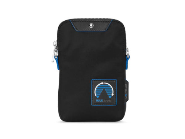 Montblanc Blue Spirit Mini Envelope, Nylon, Textile, Black, Zip