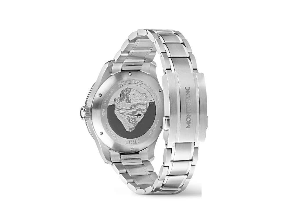 Montblanc 1858 Iced Sea Automatic Date Watch, Ceramic, Blue, 41 mm 