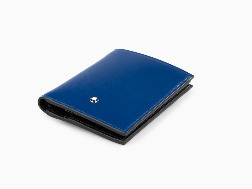 Montblanc Meisterstück Compact Wallet, Blue, Leather, 6 Cards 