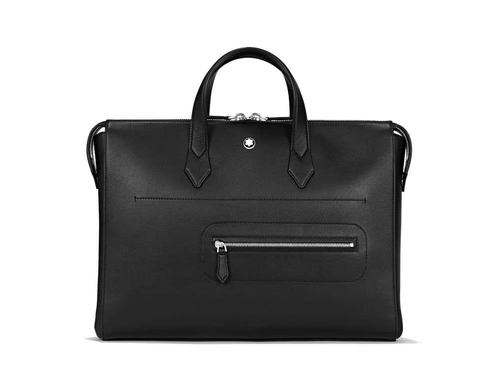 Montblanc Meisterstück Selection Soft Men's bag, Leather, Black, Zip, -  Iguana Sell