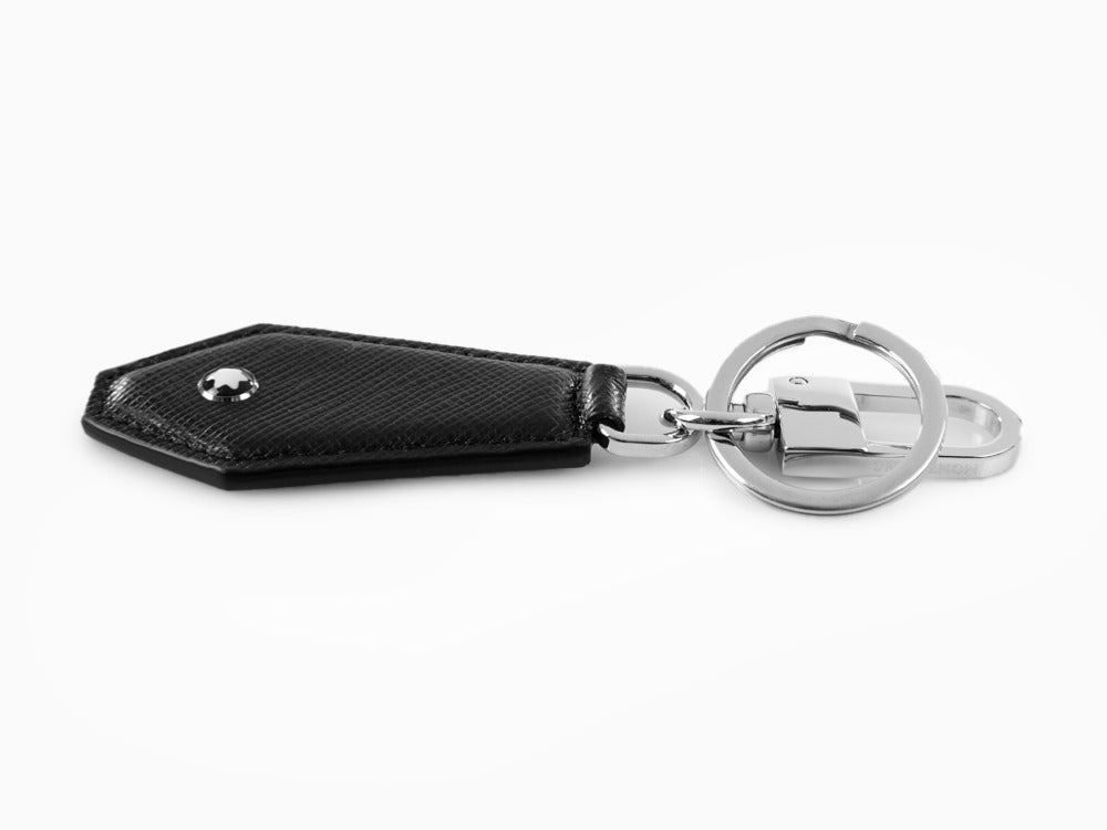Montblanc Diaries & Notes Triangle Black Leather Key Fob Keyring 101783 - Preowned
