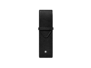 Montblanc Sartorial Pen Case, 2 Writing Instruments, Flap-over, Black, 130751