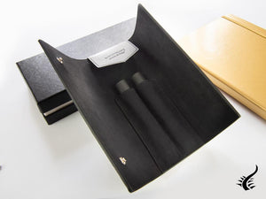 Montblanc Soft Grain Pen Case, 2 Writing Instruments, Cowhide, Black, 131564
