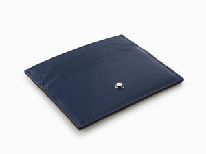 Montblanc Meisterstück Credit card holder, Leather, Blue, 6 Cards, 131694