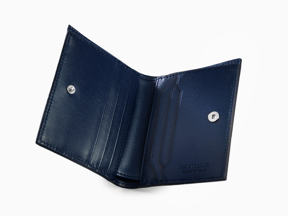 Montblanc Meisterstück Wallet, Blue, Leather, 6 Cards, 131695