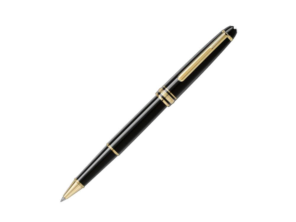 Montblanc Meisterstück Classique Rollerball pen, Gold trim, Black, 132457