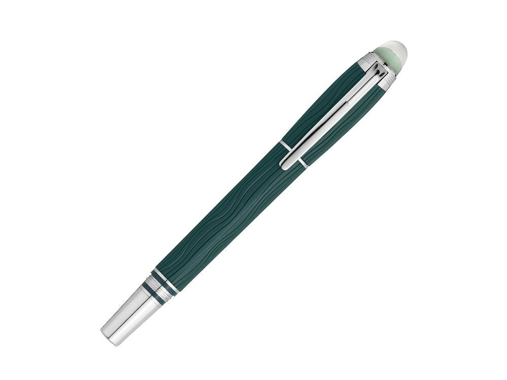 Montblanc StarWalker PolarGreen Fineliner, Green, Platinum trim, 132903