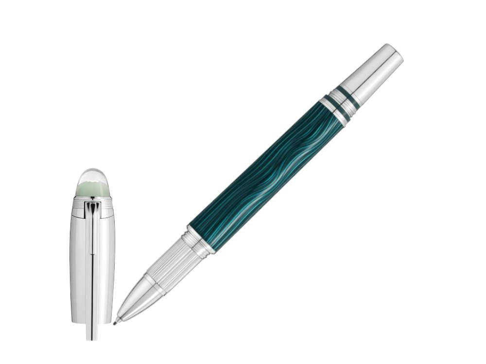Montblanc StarWalker PolarGreen Fineliner, Platinum trim, 132911