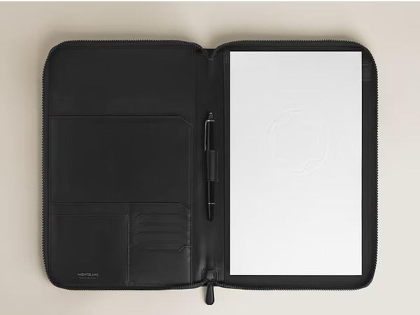 Extreme Montblanc Leather Zipper Case for Small Notebook, 137536