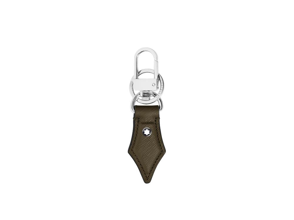 Montblanc Sartorial Key ring, Brass, Leather, Green, 221326