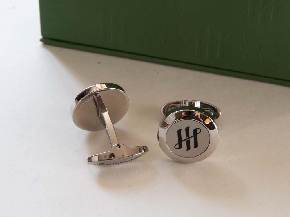 Montegrappa Classico Ambigram Cufflinks, Stainless steel, IDA1CLSS