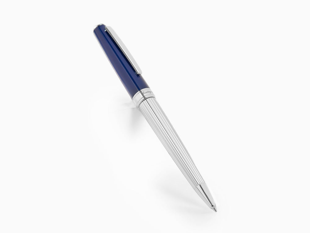Montegrappa Armonia Duetto Ballpoint pen, Steel, Blue, ISA1MBAB