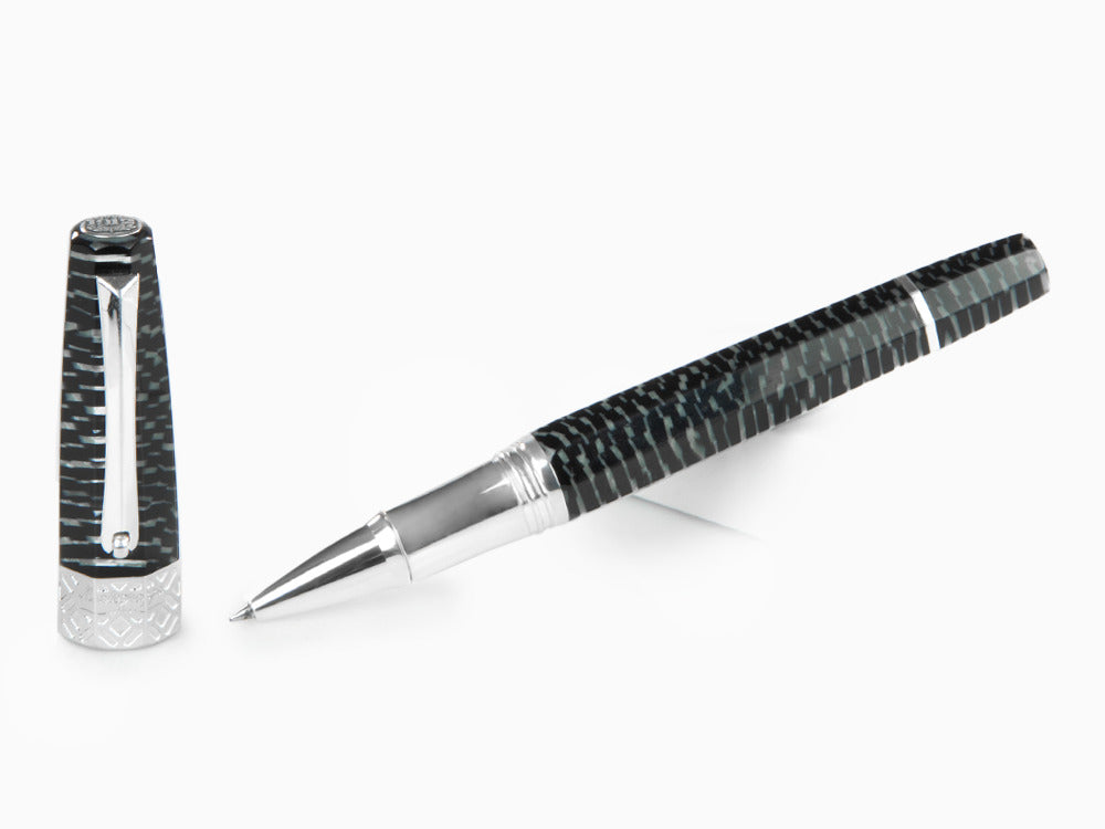 Montegrappa Extra Otto Zebra Rollerball pen, .925 silver trim, Limited Edition